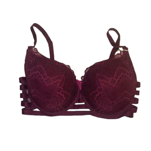 Lasenza Beyond Sexy Burgundy Lace Gem Bra